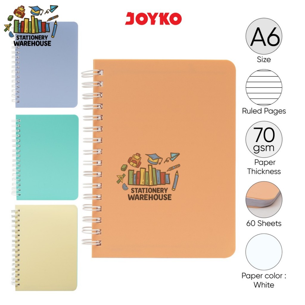 

Ruled Notebook Diary Agenda Buku Catatan Bergaris Joyko NB-744 A6