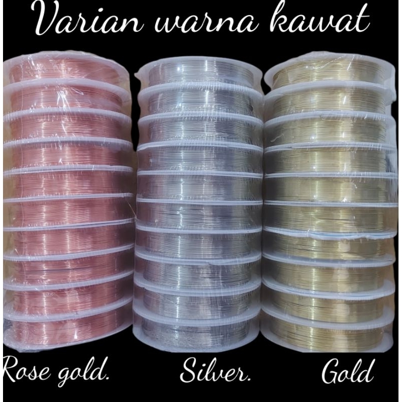 Kawat Tembaga untuk Craffting/Kawat bross/Kawat manik -manik DIY./kawat bonsai(Harga/roll)