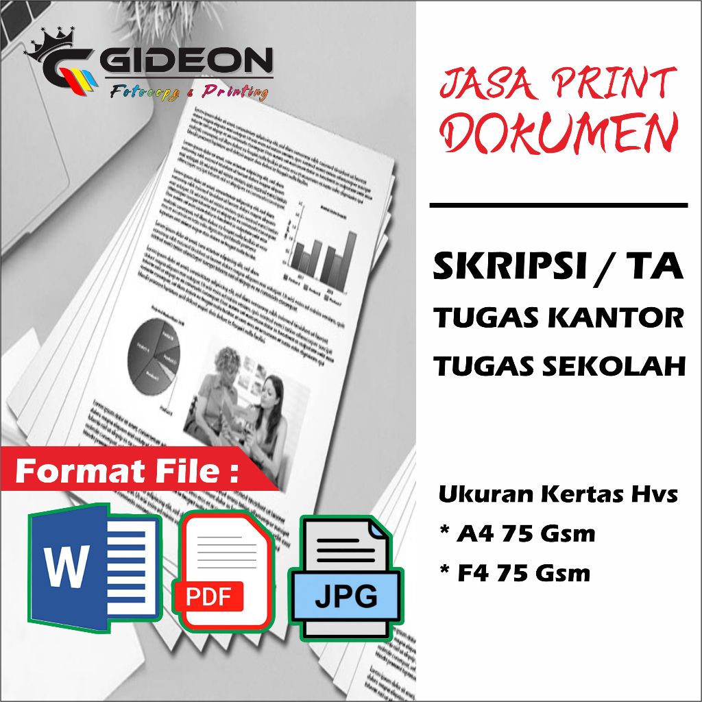 

PRINT / CETAK CEPAT A4 / F4 75GSM TERMURAH, CETAK DOKUMEN MAKALAH, PROPOSAL, SKRIPSI, TESIS, JURNAL, DLL