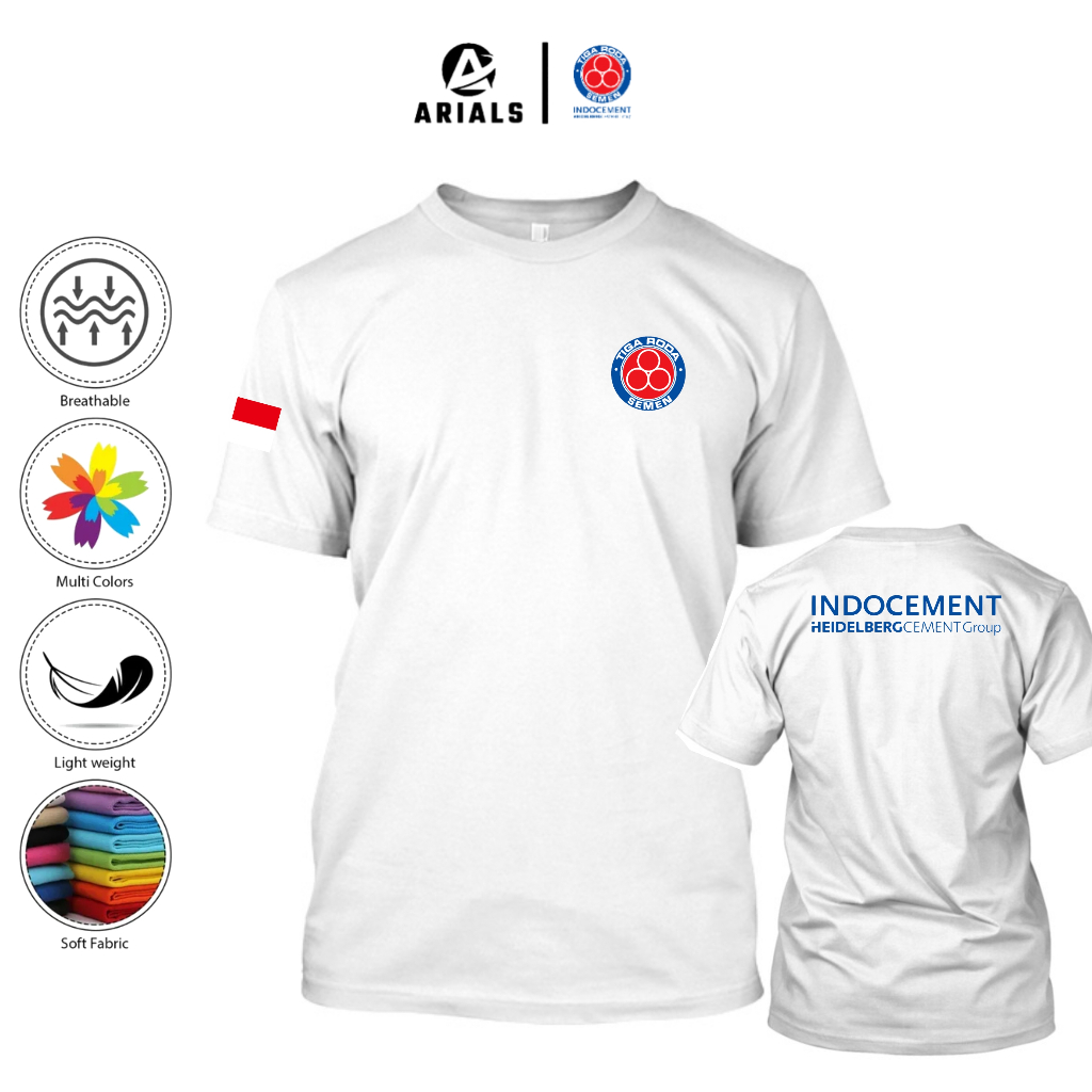 Arials Kaos Baju Indocement Semen Tiga Roda