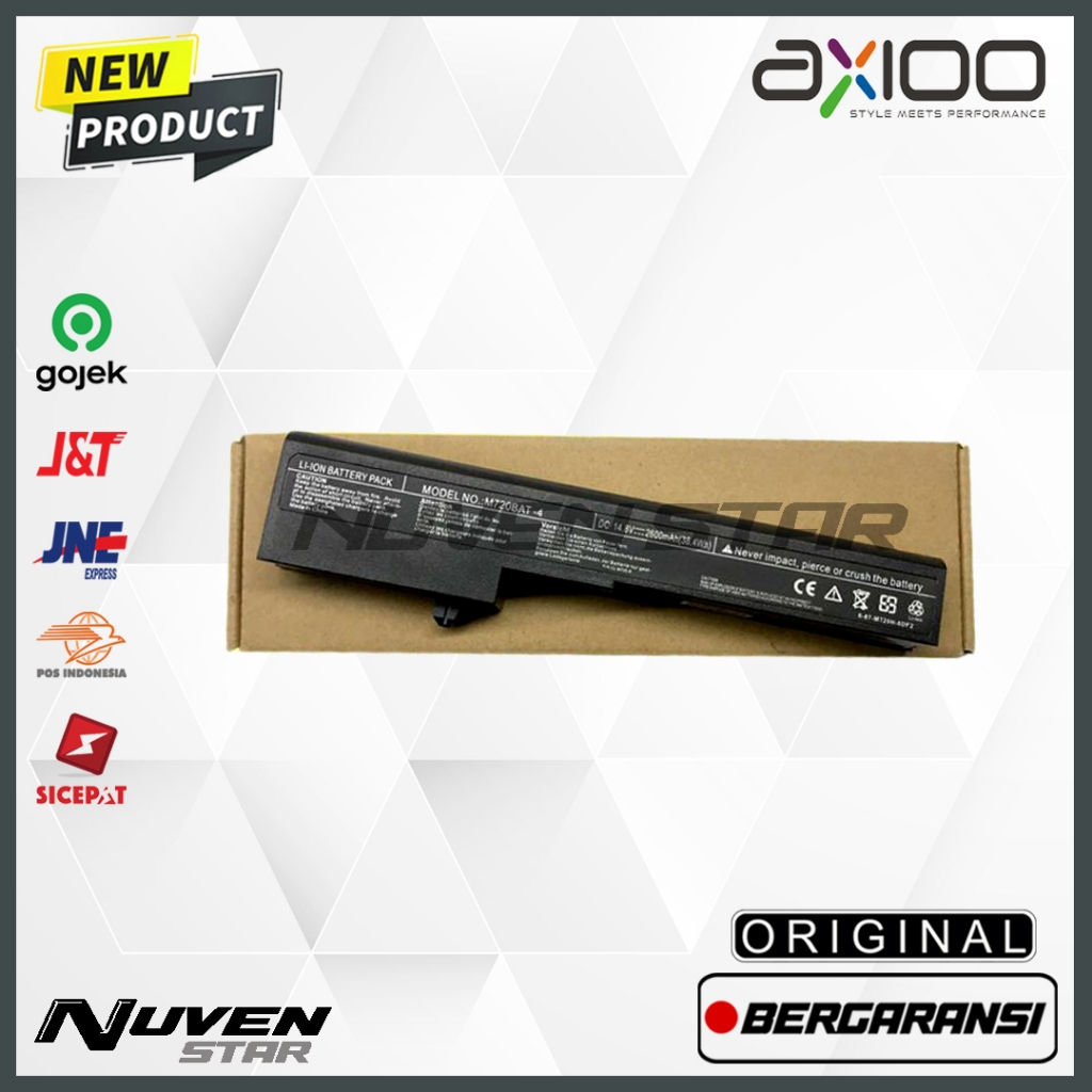 Original Baterai Laptop AXIOO MLC 12 Inch / M72X M73X M720 M72SR M73SR M720BAT M720BAT-4