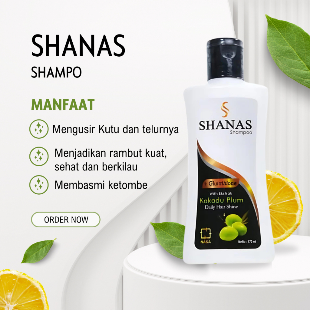 Shampoo Shanas Nasa Original Penghilang Kutu Rambut Shampo Anti Rontok Sampo Penghilang Kutu