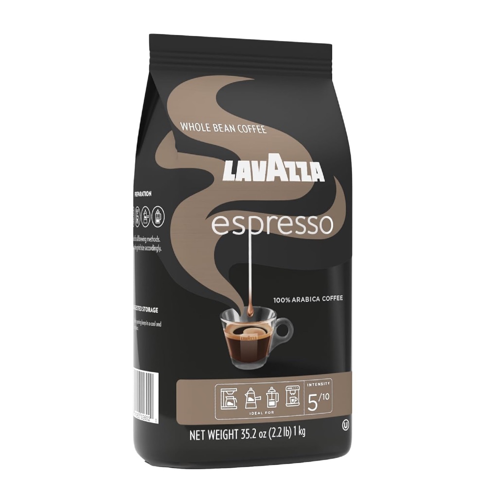 

Lavazza Espresso Whole Bean Coffee 1 KG (2,2 LBS) Medium Roast 100% Arabica Biji Kopi Utuh