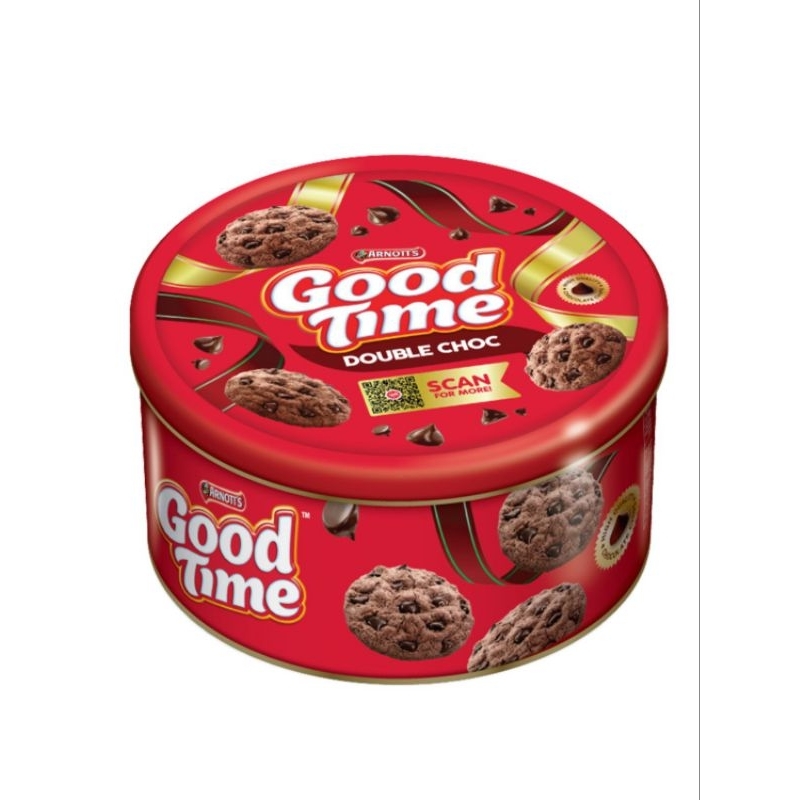 

GOOD TIME COOKIES DOUBLE CHOC KALENG 144G