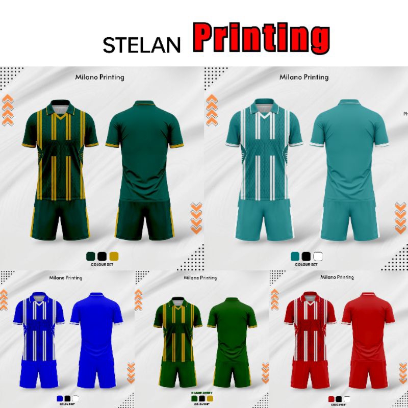 STELAN JERSEY FUTSAL JERSEY BOLA PRINTING DESAIN MERAH BIRU TOSKA PUTIH MODEL JERSEY TIMNAS INDONESI