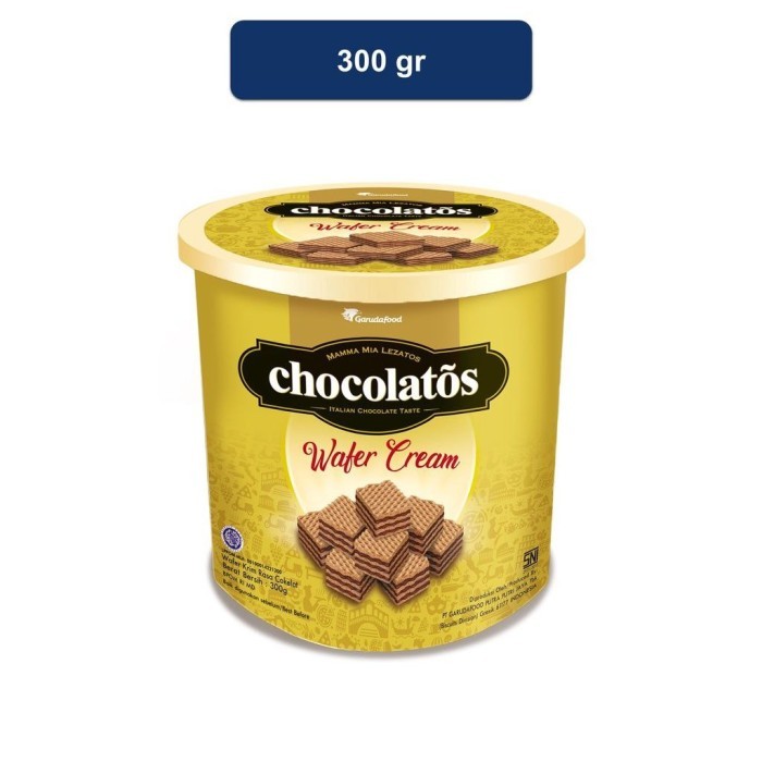 

Chocolatos wafer cream kaleng 300 gram