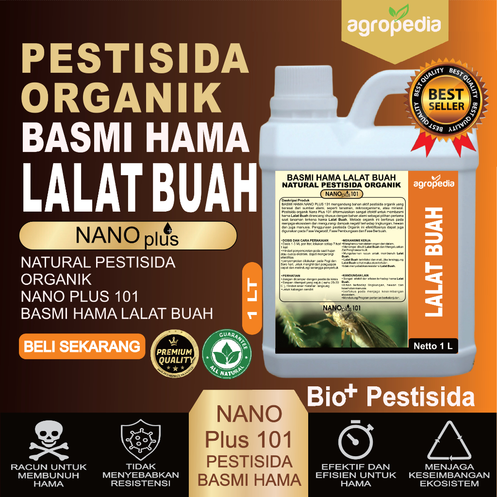 Pestisida Organik Cair / Pembasmi Hama Lalat Buah / Pestisida Nabati Semprot / Pestisida Organik / O