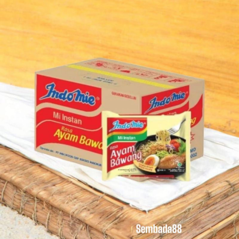 

INDOMIE MI INSTAN RASA AYAM BAWANG 69 GRAM 1 DUS ISI 40 BUNGKUS / MIE INSTAN