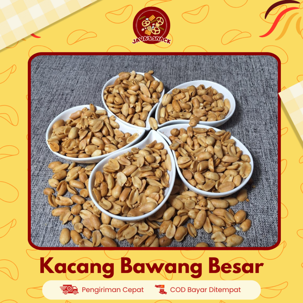 

Kacang Bawang Besar Super Renyah Rasa Istimewa,Gurih dan Sehat- Tanpa Pengawet kemasan 250gr 500gr