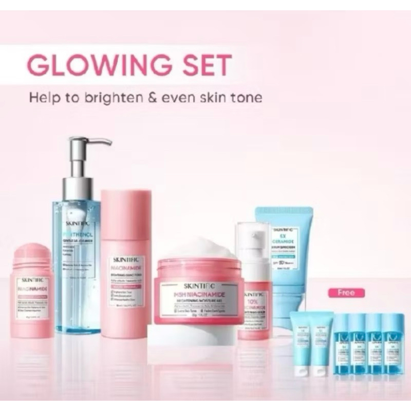 Skintific Niacinamide Brightening Moisture Oil Spots Skin Serum Cleanser