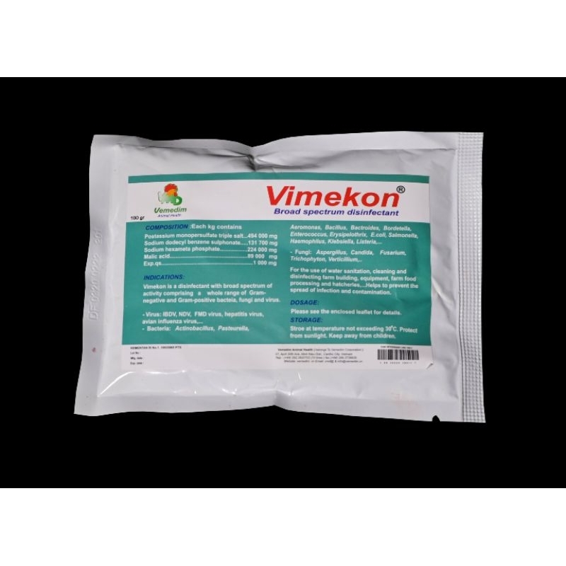 Vimekon disinfektan seperti Virkon s 100gram