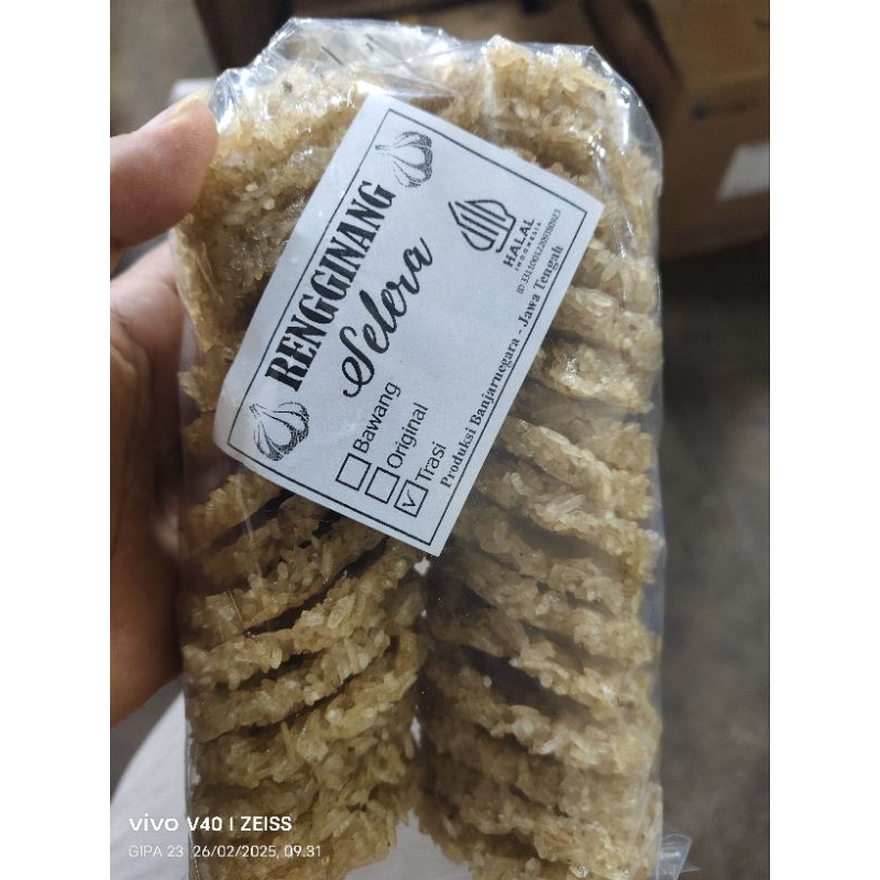 

Rengginang ketan Aroma terasi mentah 500gram