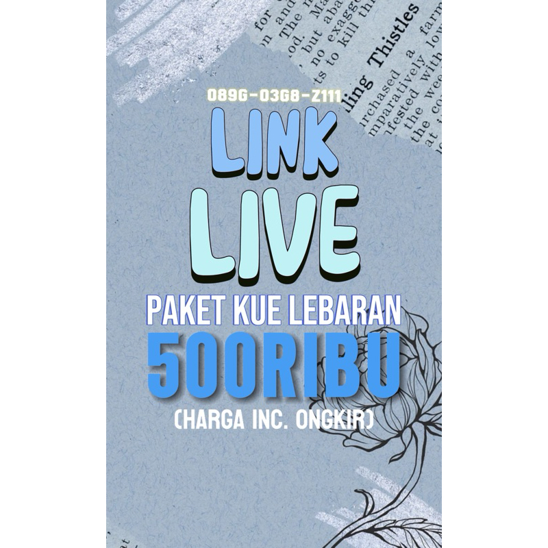 

LINK LIVE PAKET KUE LEBARAN 500RIBU