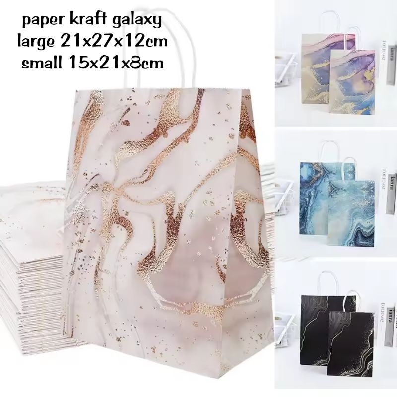 

PAPER BAG KERTAS GALAXY TAS HADIAH SHOPPING BAG MOTIF CANTIK PB-02
