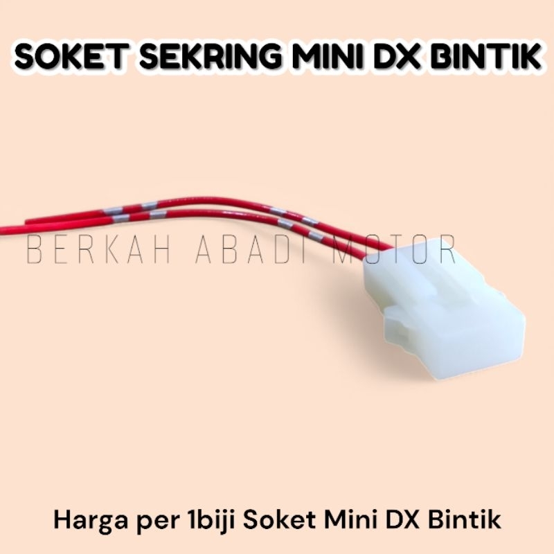 Soket Rumah Sekring Mini DX Kabel Bintik | Cop Socket Sikring Murah Smash Shogun 125 Fuse Blade Box