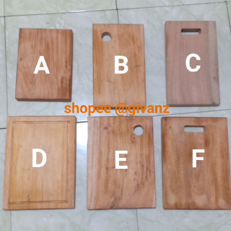 Talenan kayu mahoni tebal kayu 25mm atau 2,5cm