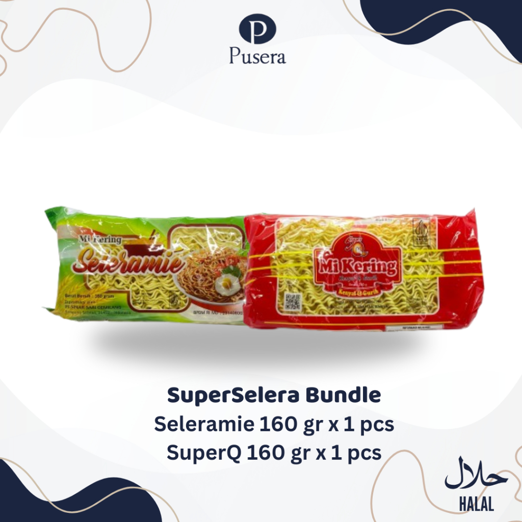 

[BUNDLE] SuperSelera Mie Seleramie & SuperQ 160 gr x 2