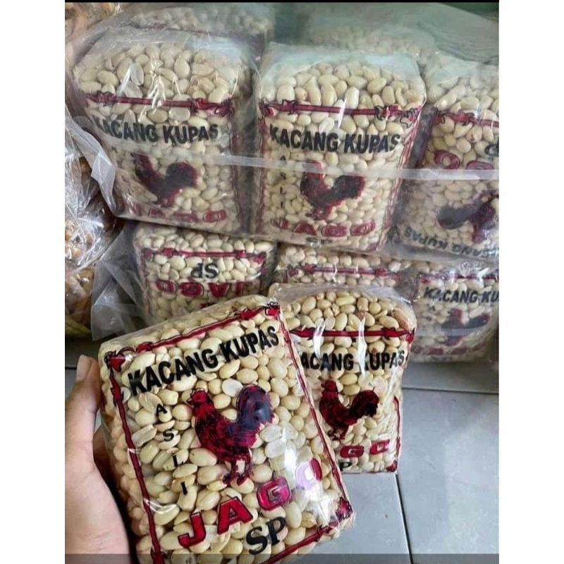 

(bisa cod) KACANG KUPAS 1KG JAGO SP PREMIUM