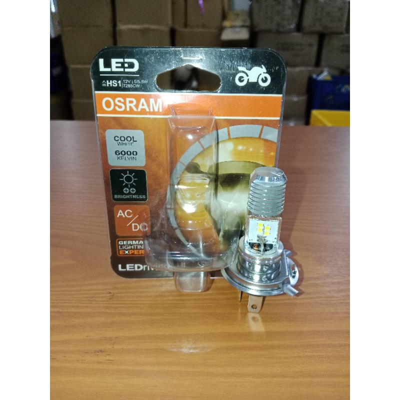 Original Bohlam Lampu Osram LED 12V Vixion, R15, MXKing, CB150, Verza, MegaPro (HS1 New Gen Kaki 3)