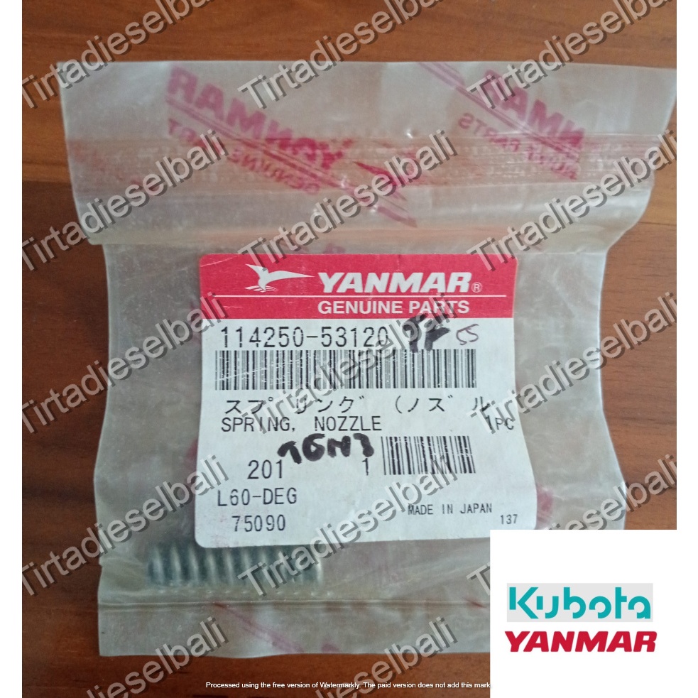 YANMAR SPRING NOZZLE PER NOZEL NOSEL TF 55 65 75 85 105 115 114250-53120 ORIGINAL