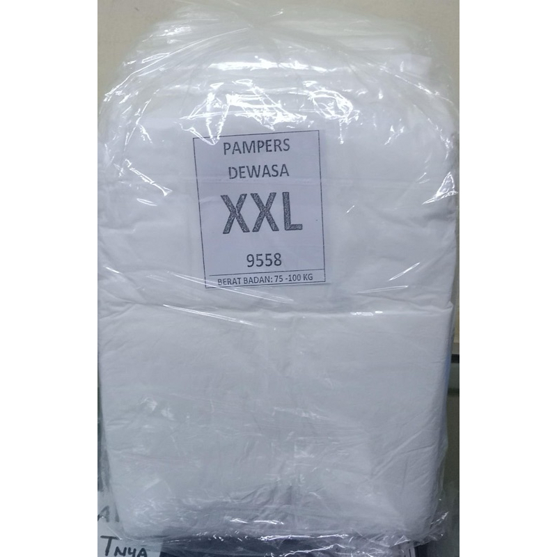 Size XXL Popok Dewasa / Adult Diapers / Pampers Orang Tua (1 pcs) - PEREKAT eceran