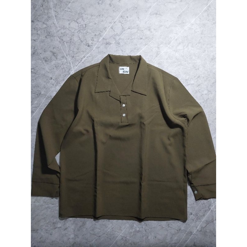 Low & Slow olive green shirt