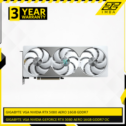 GIGABYTE VGA NVIDIA GEFORCE RTX 5080 AERO 16GB GDDR7 OC