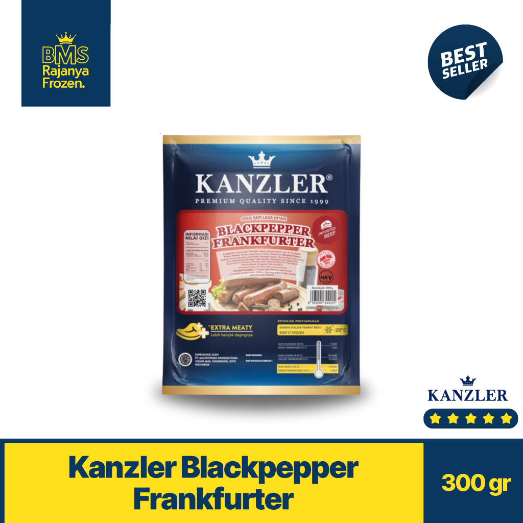 

Kanzler Blackpepper Frankfurter 300gr