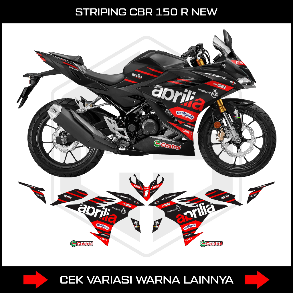 STRIPING CBR 150R K45R NEW / DECAL STIKER HONDA NEW CBR K45R 150R