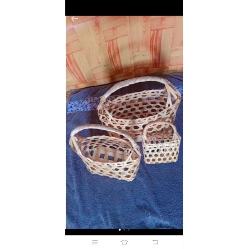 Tas keranjang anyaman bambu tas keranjang hampers