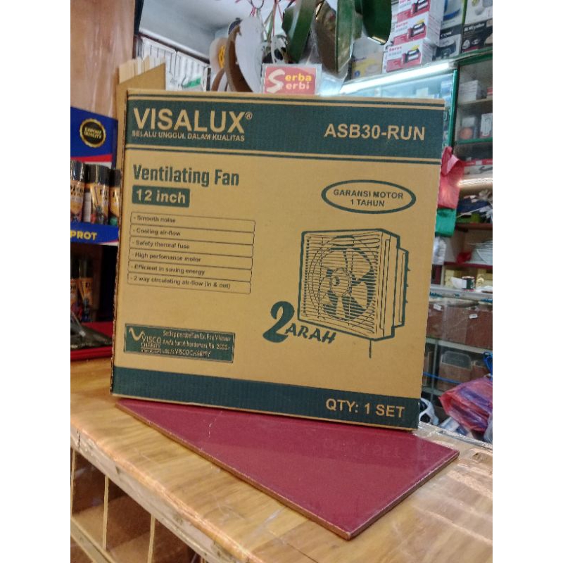 (ASB-30RUN VISALUX) Ventilating exhaust jendela kipas dinding