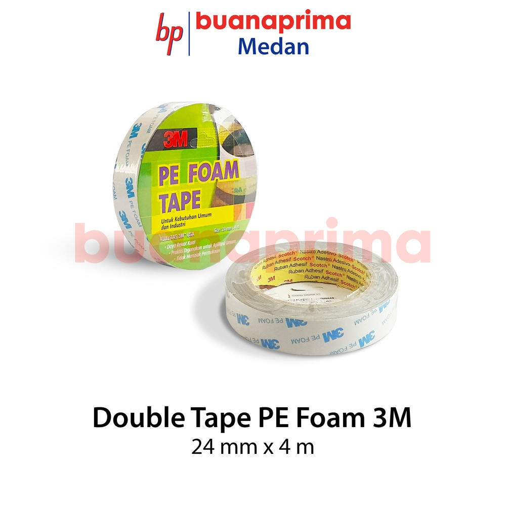 

DOUBLE TAPE PE FOAM 3M Original Perekat 2 Sisi Busa