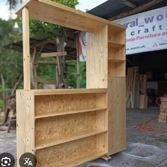 gerobak minimalis modern gerobak angkringan dari kayu jati Belanda