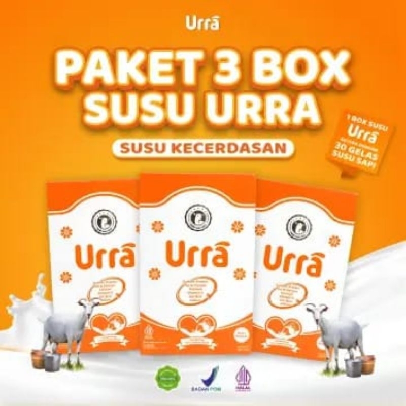 

3 Box Susu kambing Saneen URRA -200 GRAM ( Susu Penambah Berat Badan & tinggi Badan dll )
