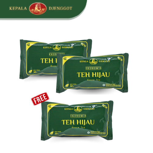 

(BUY 2 FREE 1 ) Kepala Djenggot Teh Hijau Sachet Ekonomis 50 gr