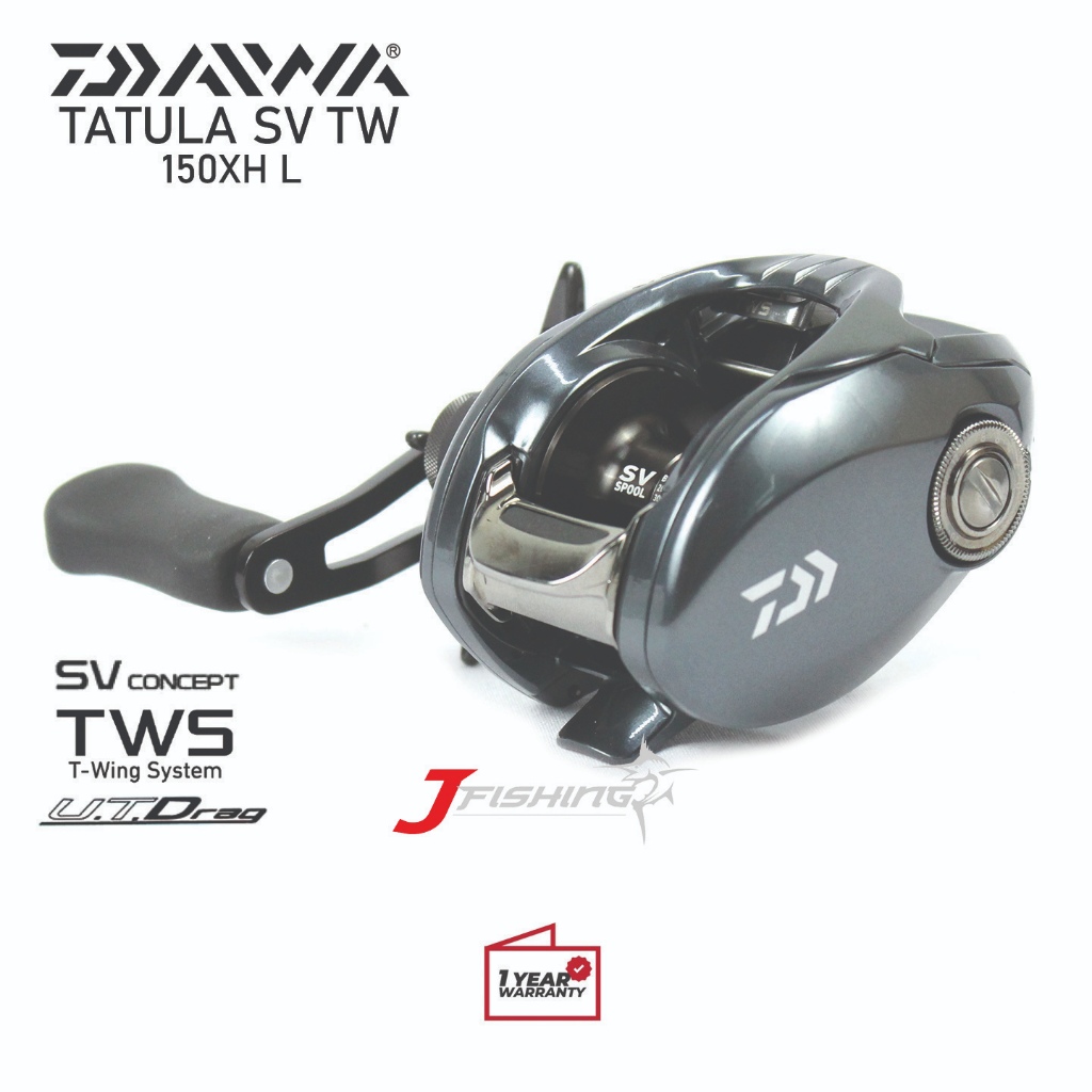 Reel BC DAIWA TATULA SV TW 24 | 150XHL | Handle Kiri | Kolam Sungai Laut | Resmi