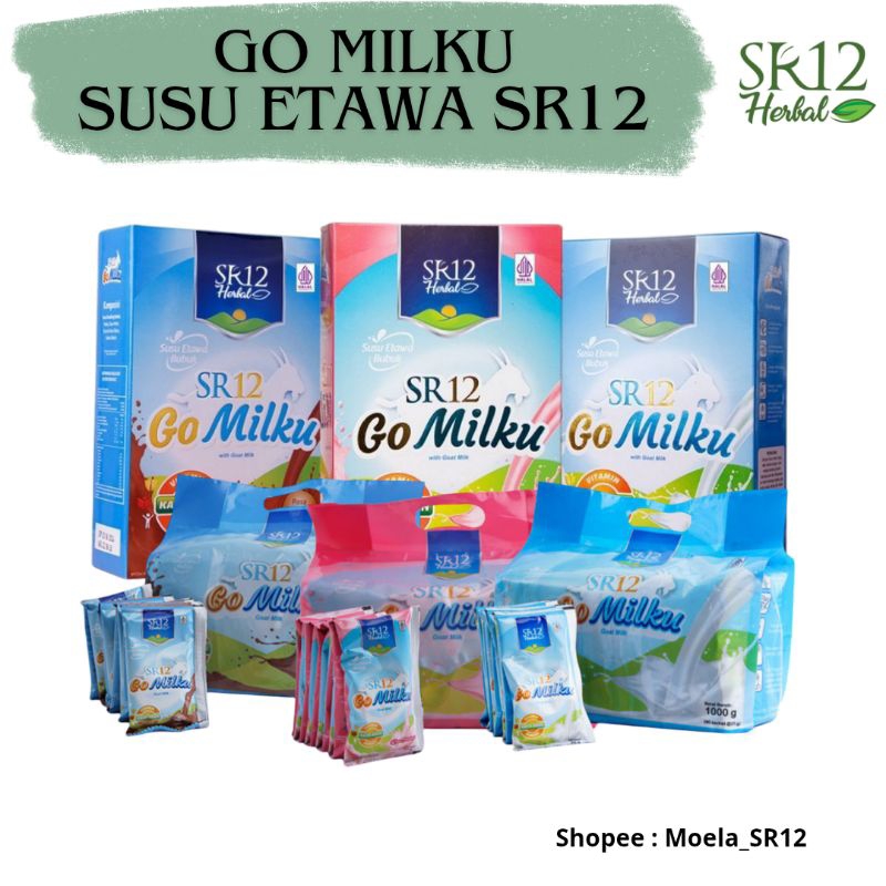 

Go Milku Susu Etawa SR12 Original | Cokelat | Stroberi Saset 25gr