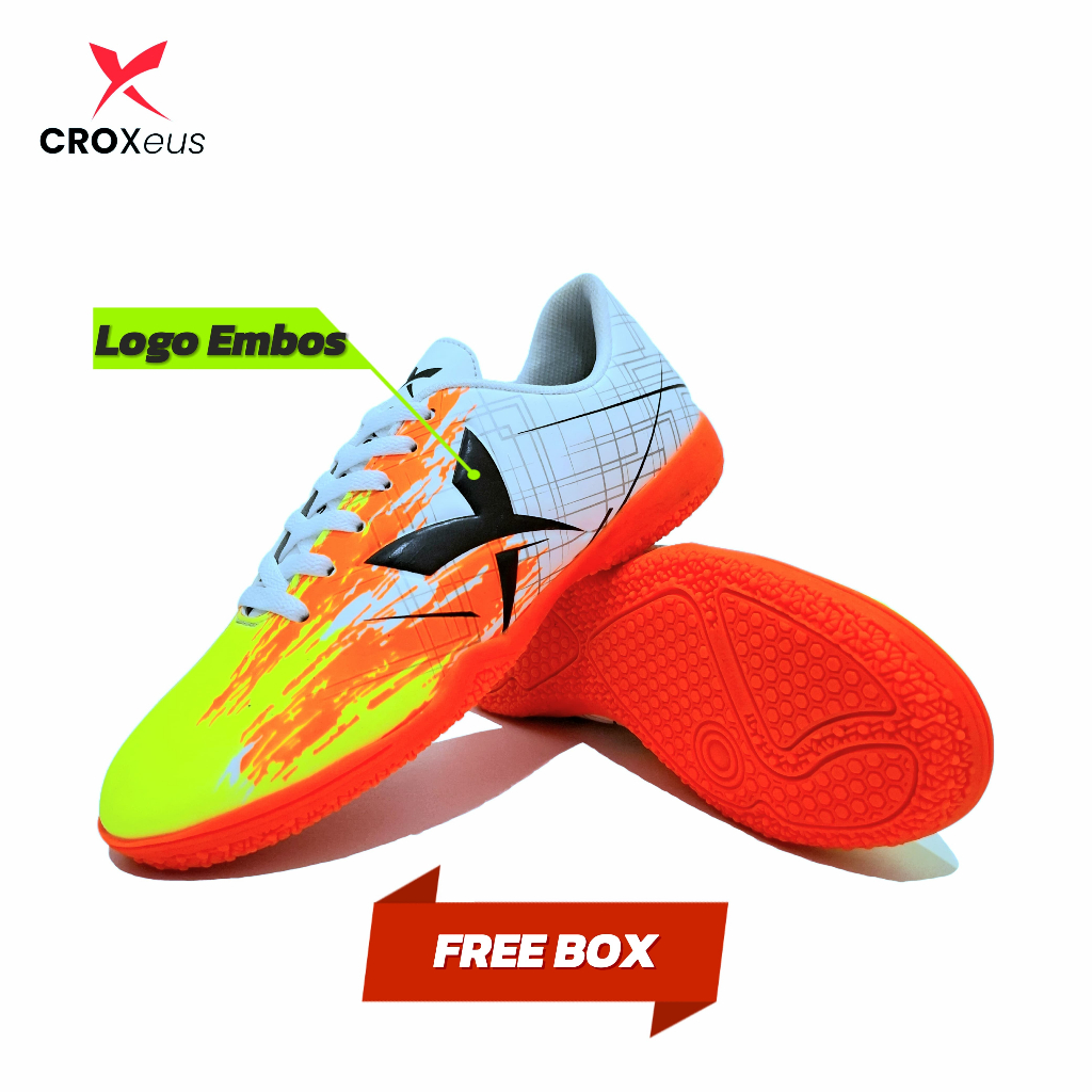 Sepatu Futsal Anak Croxeus X Calibur SD SMP Ukuran 33 34 35 36 37