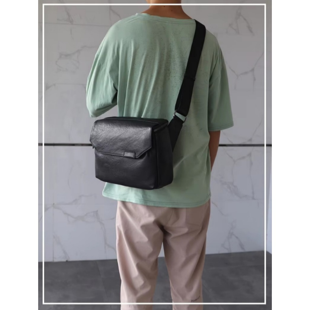 Tas Selempang Kulit Sapi Asli Garut- Tas Selempang Bahu untuk Pria