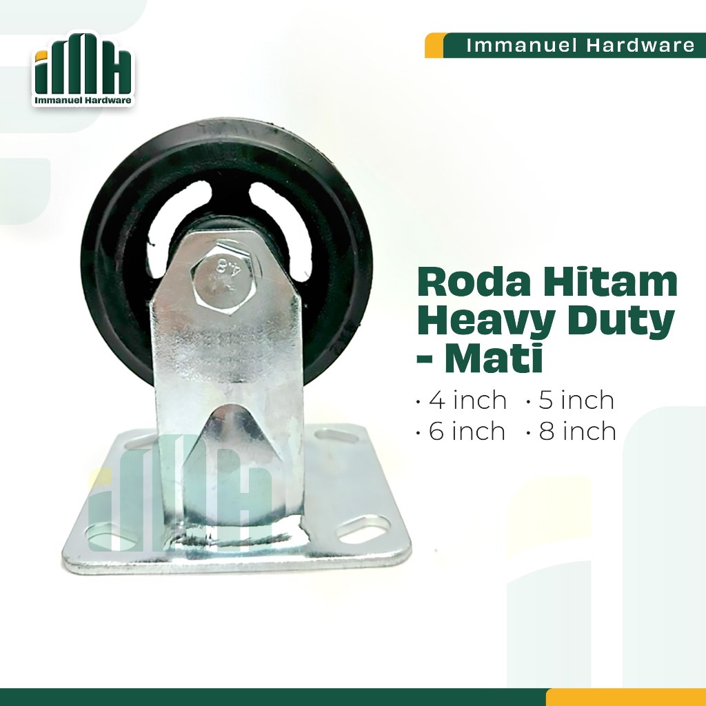 Roda Karet Heavy Duty - Mati (1 PCS)