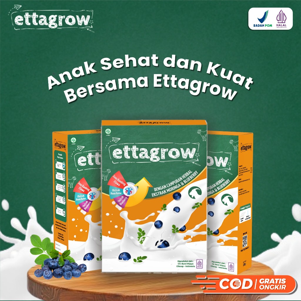 

EttaGrow Susu Sehat Herbal Untuk Tinggi Badan Dan Tumbuh Kembang Anak