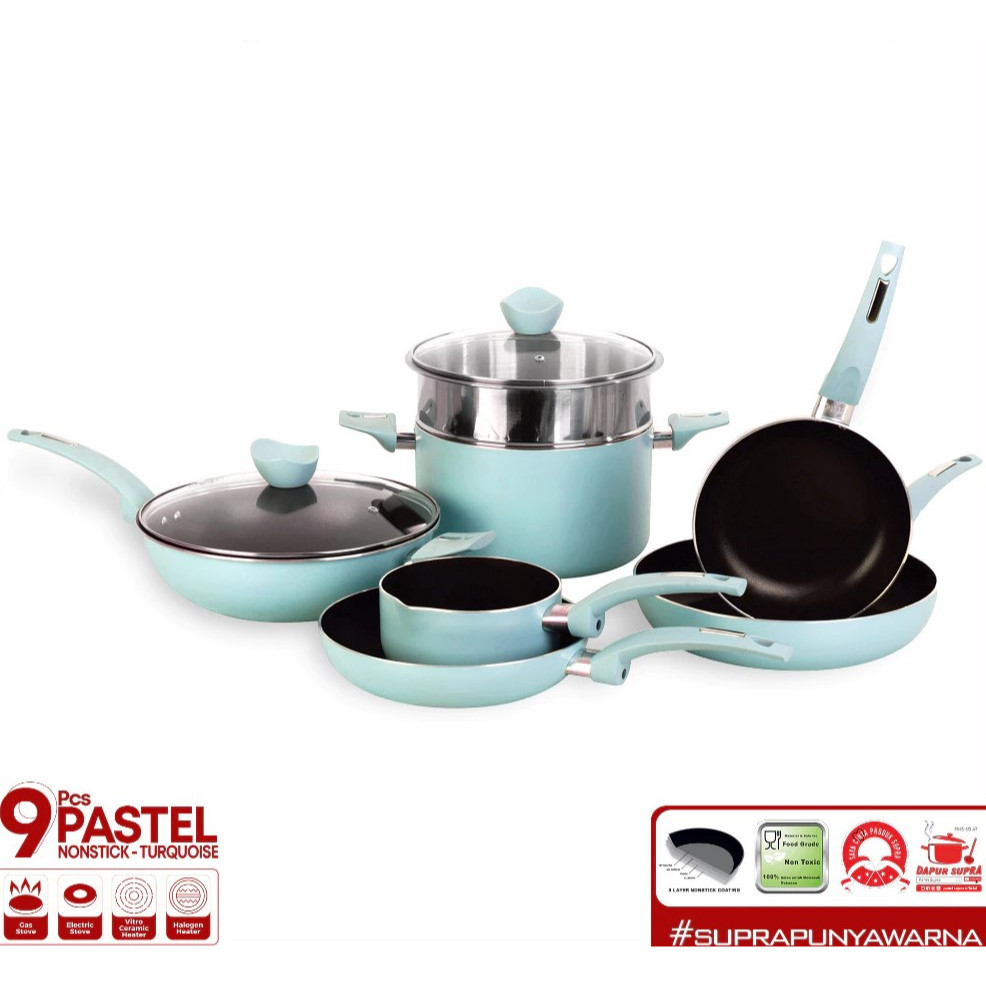 Supra Panci Set 9pcs Pastel Renatta Moeloek