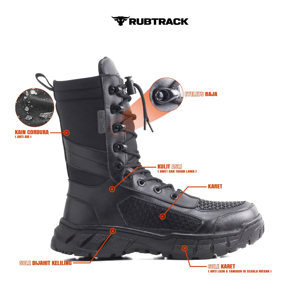 RUBTRACK Boa Libra Series Sepatu Pdl Tactical Pria