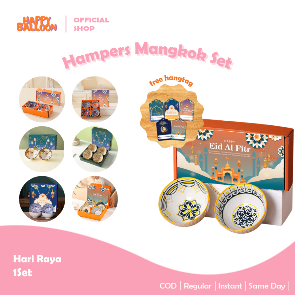 HappyBalloon Hampers Mangkok Set Japanese Mangkok Japanese Bowl Set Mangkok Keramik