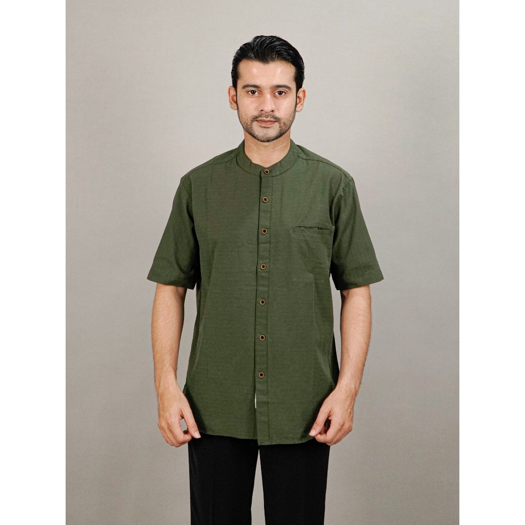 Baju Leberan Cowok Bj Koko Bordir Koko Cowok Laki Laki Bju Peria Koko Lebaran 2026 Bju Leberan Koko 