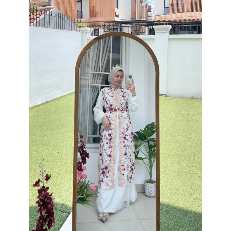 Gamis Set Outer Tile Adeline Edisi Raya