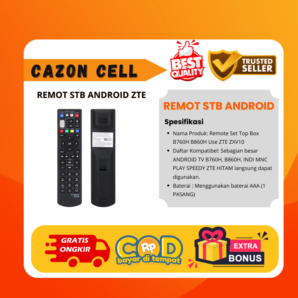 Remote Receiver STB Android TV BOX ZTE ZXV10 B860H B760H