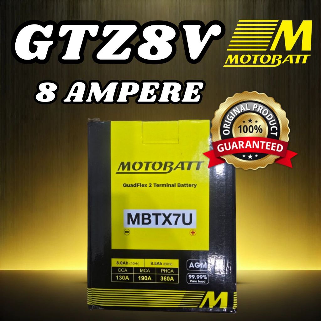 Motobatt Quadflex MBTX7U - 8Ah