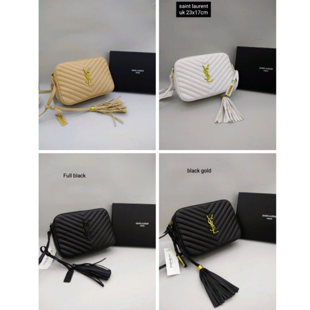 Tas YSL sling bag import, tas selempang dan bahu wanita premium, crossbody bag import, top handle ba