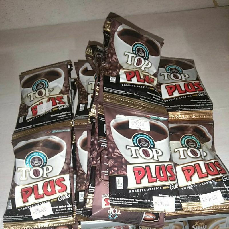 

kopi TOP plus gula isi 10pcs